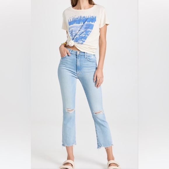 Mother Denim The Hustler Ankle Chew Jeans in Petal Pucker - Picture 1 of 13